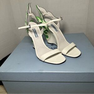 Prada Patent Flame Wedges Like New Sz 39
